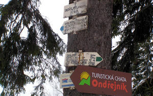 Ondřejník, turistický rozcestník