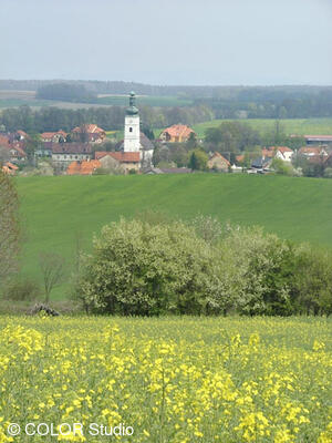 Pohled na obec Šenov u Nového Jičína