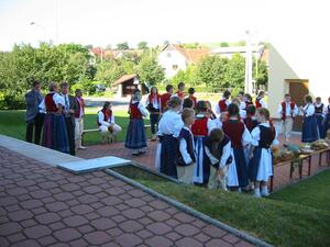 Děkovná bohoslužba za úrodu - srpen 2004