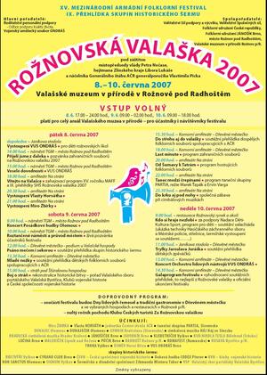 Mezinárodní armádní folklorní festival Rožnovská valaška