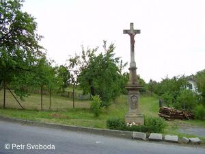 Kamenný kříž na horním konci v Kunčicích