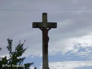 Kamenný kříž na horním konci v Kunčicích