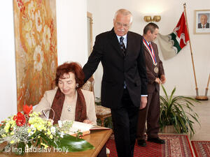 Nový Jičín, návštěva prezidenta republiky Václava Klause