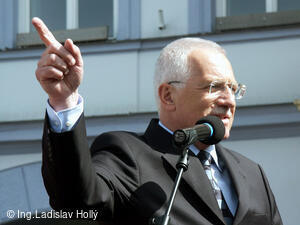 Nový Jičín, návštěva prezidenta republiky Václava Klause