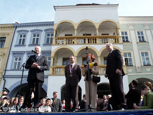 Nový Jičín, návštěva prezidenta republiky Václava Klause