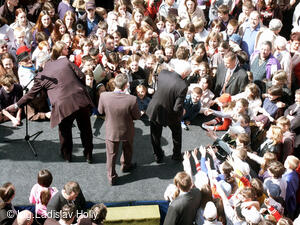 Nový Jičín, návštěva prezidenta republiky Václava Klause