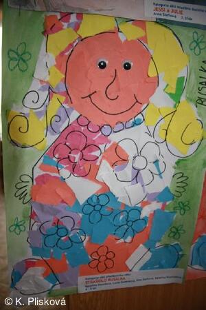 Strašidlo Rusalka, děti z MŠ