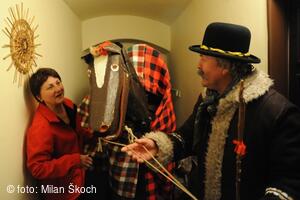 Chození s klibnou a kozlíky v Kovářově