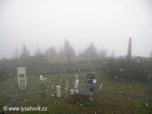 První sníh 7.10.2012